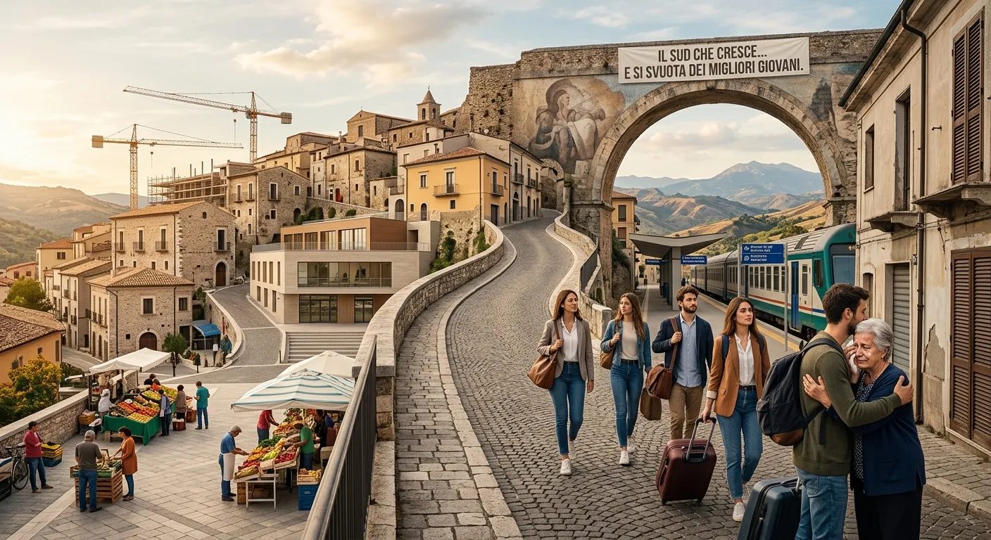 Il sud che cresce e si svuota