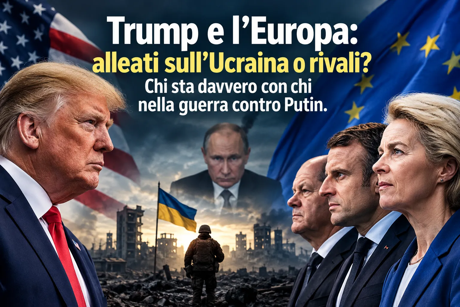 Trump e lβEuropa: alleati sullβUcraina o rivali? Chi sta davvero con chi nella guerra contro Putin